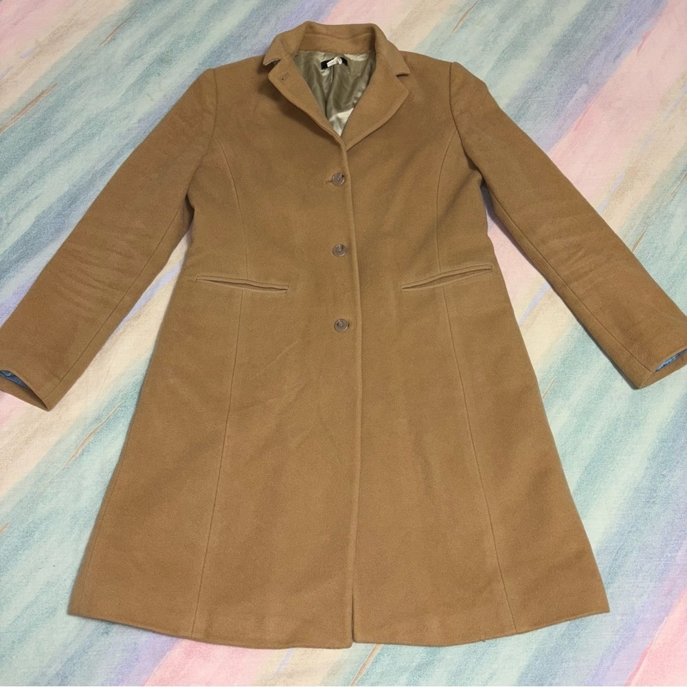 J. Crew Lady Day Coat Camel, Size 8